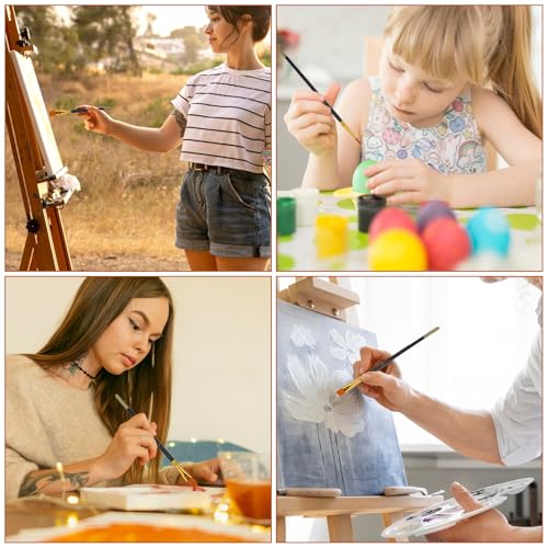 simarro Cake Painting Brushes, 6 Pcs 6 Size Nylon Soft Hair Cake Paint Brush Food Decorating Brushes Tools
