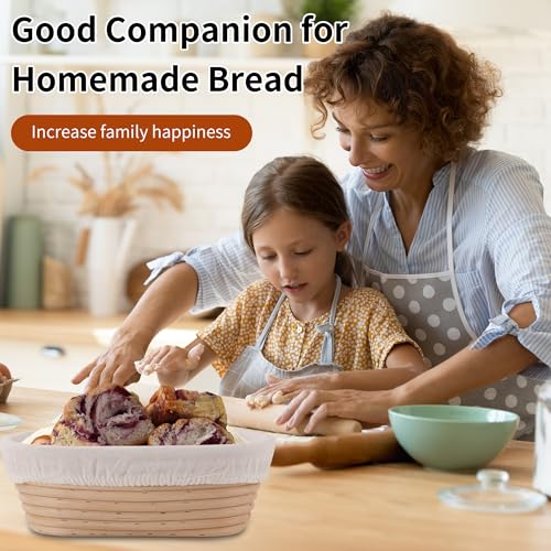 9.8 Inch Banneton Bread Proofing Basket Oval Sourdough Bread Basket