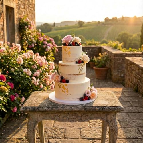 0.5" Cake Drums 8, 10 & 12 Inch (3 Pack/Size) White, Silver & Gold Colors - color: White + Silver + Gold, size: 8"+10"+12"