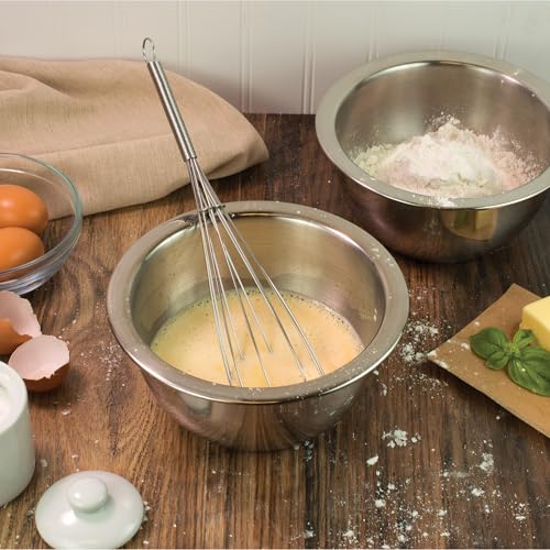 Mrs. Anderson’s Baking Egg and Batter Whisk, 18/8 Stainless Steel, 12-Inches - style: Egg Whisk