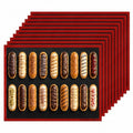 Perforated Silicone Baking Mats - Eclair Mat, Full Sheet 15x23”, Pack of 10 - size: Full Sheet Size - 15" x 23" (Pack of 10)