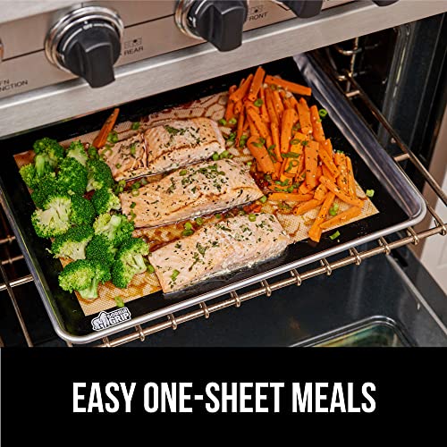 GORILLA GRIP Nonstick Silicone Baking Mats, 2PK, Half Sheet, Black - color: Black, size: 16.5" x 11.87" (Half Sheet)