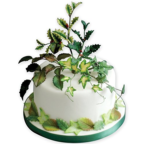 PME Veined Holly Leaf Plunger Cutters, X-Large, 2X-Large and 3X-Large Size, Set of 3 - size: X-Large, 2X-Large and 3X-Large Size