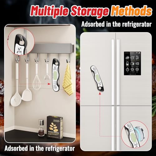 Meat Thermometer Digital, IP67 Waterproof Food Thermometer for Cooking