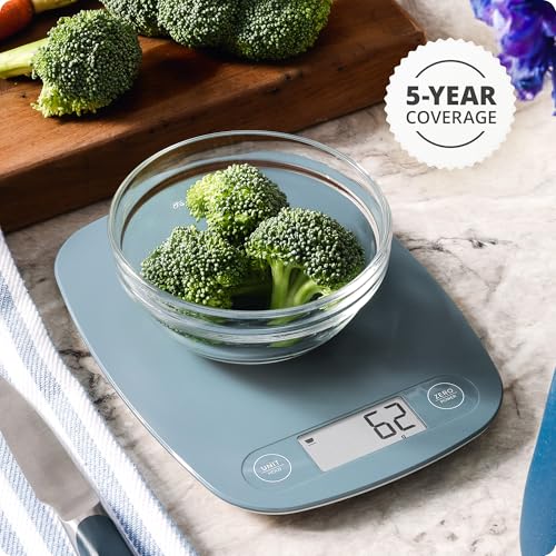 Greater Goods Food Scale, Slim & Compact Build, 1g Precision (Stone Blue) - color: Stone Blue