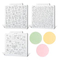 KALAIEN Cookie Stamps,Fondant Impression Mat Set of 3 Style 2 - color: Style 2