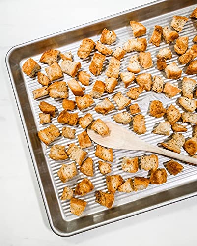 USA Pan Bakeware Half Sheet Pan, Set of 2 Baking Sheets, Aluminized Steel - size: Half Sheet, style: Set of 2