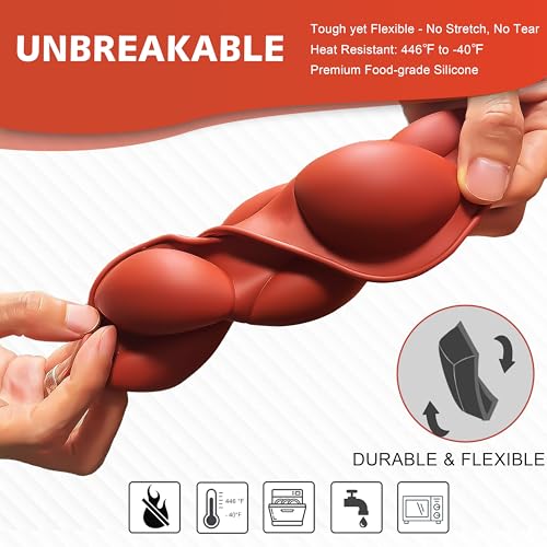 6-Cavity Medium Semi-Sphere Silicone Molds - Hot Chocolate Bomb Molds for Baking, Dome Cakes, Candy, Jelly & Mousse - Reusable, Non-Stick Half Sphere Chocolate Mold Set (2 Pack) - color: 2Pcs, Medium 6-Cavity molds, size: Semi Sphere
