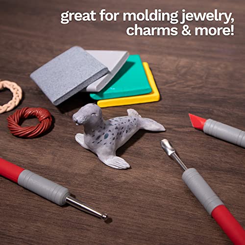DAS Professional Clay Tools - 4 Metal Sculpting Tools for Artists and Students - Practical Carving Tools for Fine Details and Textures - Durable Clay Carving Tools for Modeling Shaping and More - size: 4 PROFESSIONAL CLAY TOOLS