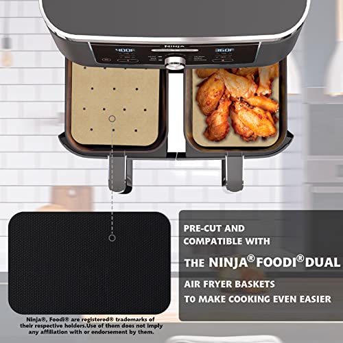 WMKGG Rectangular Air Fryer Parchment Paper, 200 PCS Air Fryer Liners - size: 5.5"x8.1"-200 pcs Parchment Paper