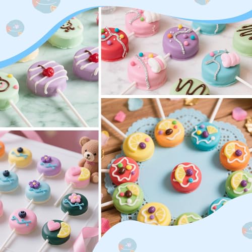 MITCHENIFY Round Cake Pop Mold with Tray, Cake Pop Cutter and Pusher