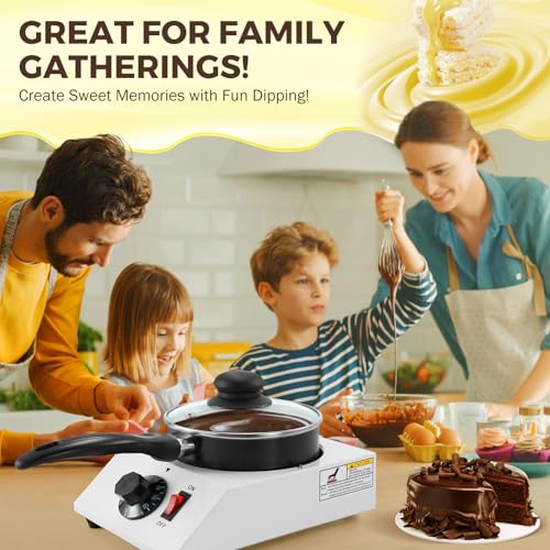 Electric Chocolate Melting Pot Capacity 1KG Adjustable Easy To Clean - size: Single Melter