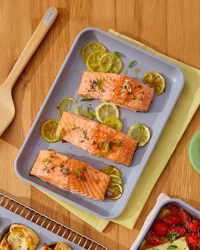Caraway 9x13" Non-Stick Ceramic Small Baking Sheet - color: Cream, size: Small 9" x 13"