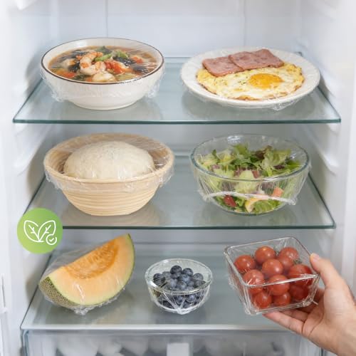 Reusable Plastic Bowl Covers for Bread Proofing, Food Storage, Shower Cap