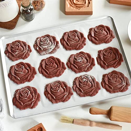 Carved Wooden Gingerbread Cookie Mold,3D Wooden Baking Mold Cookie Biscuit Press Stamp Molds,Cookie Cutter,Cookie Stamp,DIY Biscuit Stamp Mould for Halloween Thanksgiving Christmas(Pumpkin） - color: Pumpkin