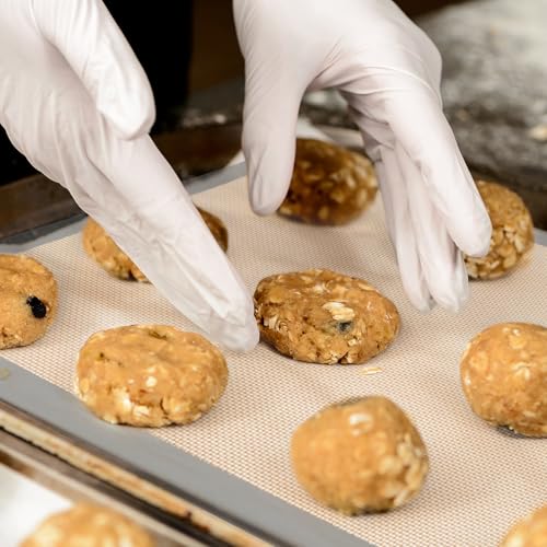 4 Pack Silicone Baking Mat, Non-Stick Silicone Baking Sheet, Food Safe, 480℉ Heat Resistant, 2 Half & 2 Quarter (Grey) - color: Gray, size: 2 Half Sheet & 2 Quarter Sheet