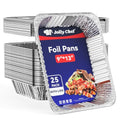 9x13 Aluminum Foil Pans with Lids (25 Pack) Disposable Tin Foil Pans - size: 25 Pack with Lids