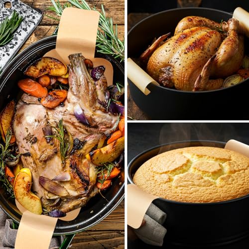 Marspark 100 Pcs Parchment Paper Bread Sling, Oval - style: Oval