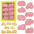 8Pcs Construction Truck Cookie Cutter Excavator Mixer Tractor Biscuit Molds - color: Truck C