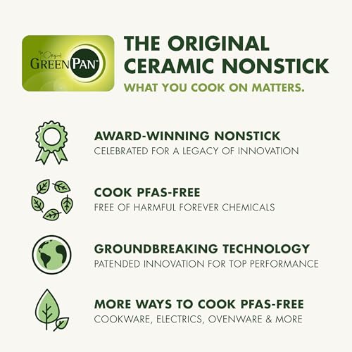 GreenPan Premiere Ovenware Healthy Ceramic Nonstick 8" Square Cake Baking Pan, Cast Aluminum Bakeware, Warp-Free, Oven and Broiler safe to 600F, Dishwasher Safe, PFAS-Free, Gray - color: Gray, size: 8" Square Cake Pan