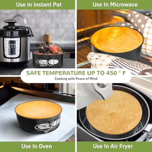 ZeroPone 4 Inch Mini Springform Pan for Mini Cheesecake Pizza - size: 4 Inch