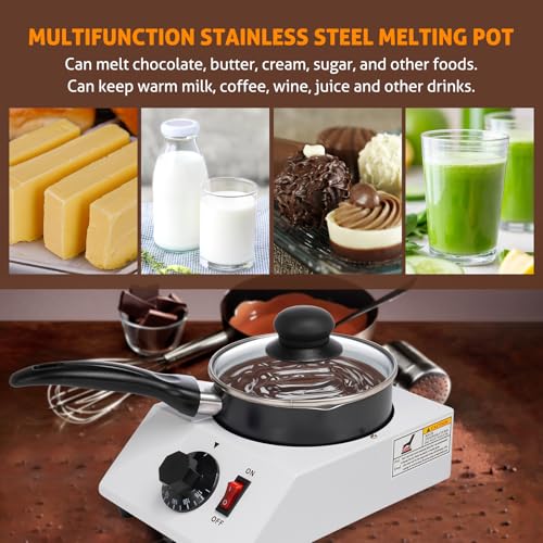 WICHEMI Chocolate Melting Pot Chocolate Melter Chocolate Tempering Machine - color: Single Pot