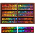 Christmas Heart = Candy Molds Holographic Chocolate Mold Silicone - color: Heart, style: Square