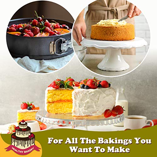 HIWARE 10 Inch Non-stick Springform Pan with Removable Bottom/Leakproof Cheesecake Pan - size: 10-Inch