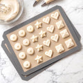 2PCS Silicone Baking Mat, Non Stick Reusable Baking Sheet for Oven – Cookie Candy Making Pastry Rolling Heat Resistant Silicone Mats for Baking, Red, 12 x 8 Inches - color: Dark gray