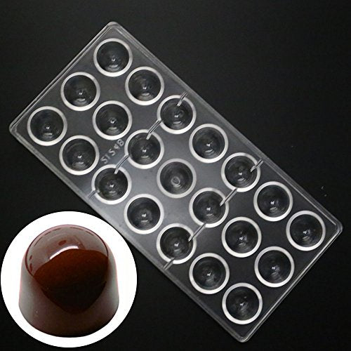 Grainrain polycarbonate chocolate mold polycarbonate chocolate bar mould Bullet Clear Hard Plastic candy pastry tools - Big Size (19322) - color: 8