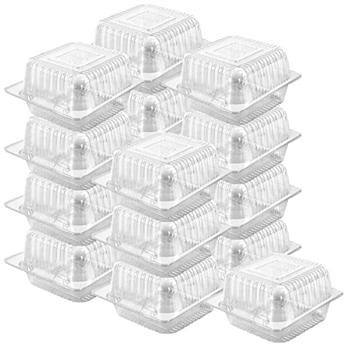 150 Count Clear Plastic Hinged Take Out Containers Clamshell Takeout Tray