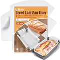 Webake Unbleached Parchment Paper Loaf Pan Liners for Baking Bread 9x5, 1lb 1.5lb 2lb, Original Precut, Non Toxic Baking Paper 100Pcs - color: White 9x5