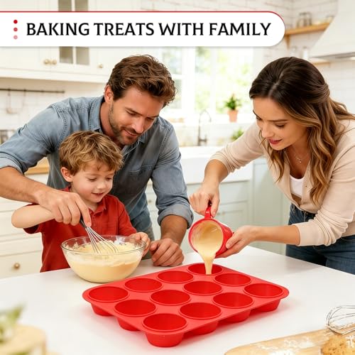 Silicone Muffin Pan, Mini Muffin Pan, Regular 12 Cups and Mini 24 Cups Cupcake Tin Set of 2 for Baking Egg Bites - size: 24-Cup Mini & 12-Cup Regular