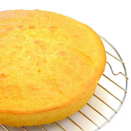 Patelai 5 Pieces Round Cooling Rack Circular Wire Rack 12/10 / 9/7 / 6 Stainless Steel Round Baking and Cooling Steaming Cake Rack