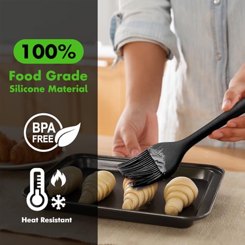5 PCS Silicone Heat Resistant Marinading Meat Grill Basting Pastry Brush for Oil Butter Sauce Sausages Desserts Turkey Baster Grill Barbecue, Multicolor - color: Multicolor