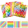 Gersoniel 200 Pcs Rainbow Cellophane Treat Bags, Colorful Cookie Bags - color: Rainbow