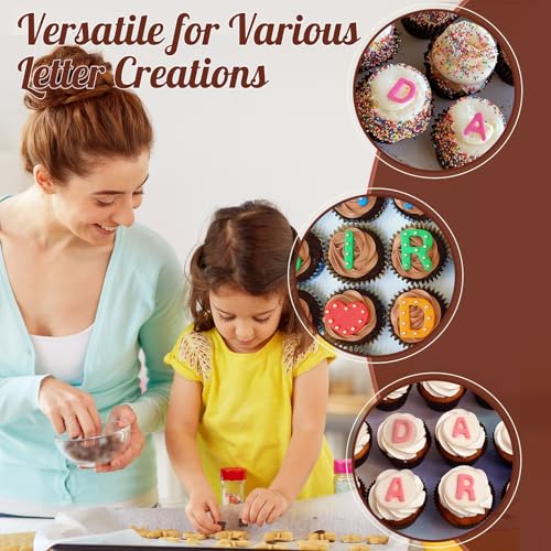 HKNMTT Letter Molds Silicone for Chocolate 2PCS, Small Mini Size for Alphabet Decorating Birthday Cake Strawberries Lollipop Fondant, Heart Shaped Gift Choice, Non-stick BPA Free Moulds - style: Letter Number 2PCS