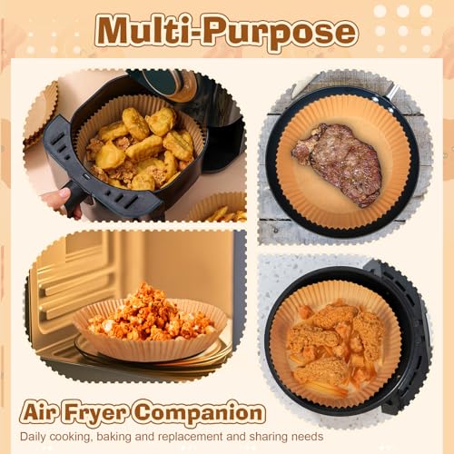 300 Pcs Air Fryer Liners Disposable, Round Parchment Paper Liners, 8 Inch - size: 8 Inch