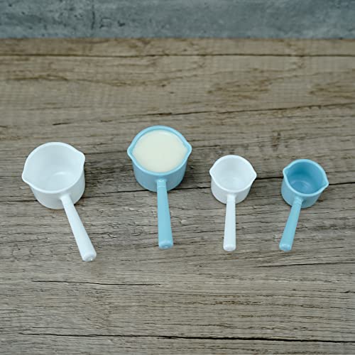 EIKS 8 Sets Short Handle Teaspoons Measuring Spoons Scoops