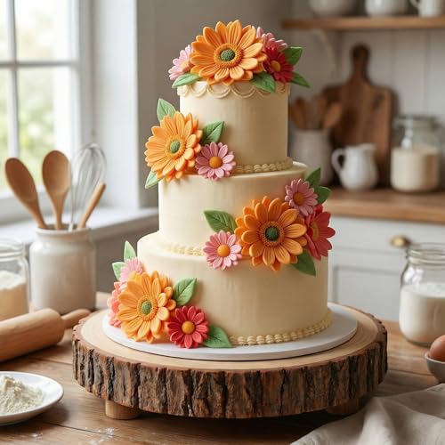 Flower Silicone Dahlia Peony Chrysanthemum Flower Fondant Mold - color: Style L