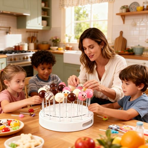 2-Pack Cake Pop Stand, 22-Hole Lollipop Display Holder