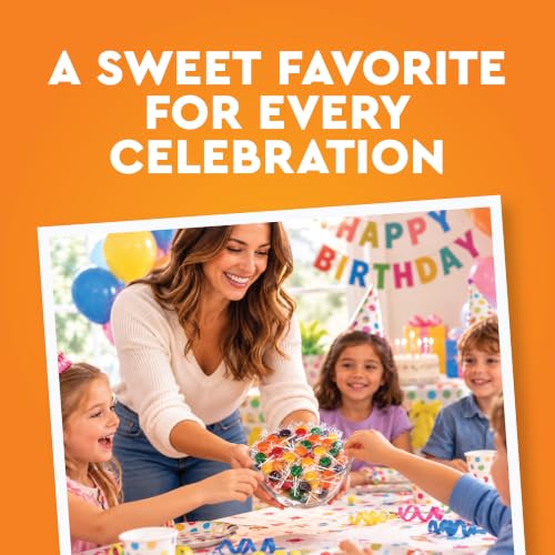 Classic Flat Lollipops, Individually Wrapped, 5 Assorted Fruit Flavors, 2lb