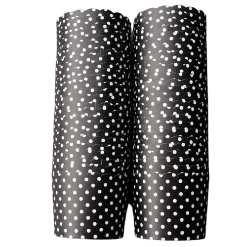 Paper Baking Cups (Polka Dots), Greaseproof Disposable Cupcake Liners (Black, Large Cups (50-Pack)) - color: Black