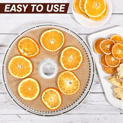 Kamehame 200pcs Dehydrator Sheets Round Parchment Paper with Hole - size: 200pcs