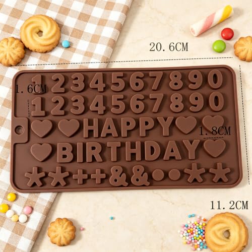 2 Pack Mold Mini Chocolate Mold, Non-Stick Food Reusable, for Jelly, Ice cube, Candy, Chocolate,candle, Soap Making Supplies (Brown) - color: Brown