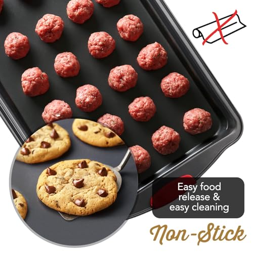 Eatex Baking Sheet Set, 3 Piece Baking Pans Set, Cookie Sheets for Baking - size: 3-Piece Set