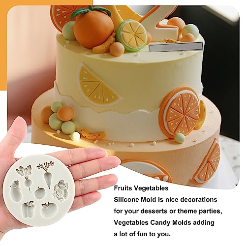 Sijiangmold Vegetable Fruit Silicone Mold Flower Leaf Fondant Mold - color: Style C