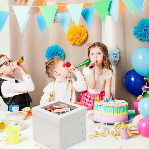 WINKIO Cake Boxes 10 inch, Cake Carrier Holder, Storage Transport Container - size: 10×10×10