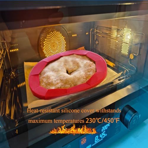 Easily Adjustable Silicone Pie Crust Protector, Fits8-11.5" Pie Crust - size: green