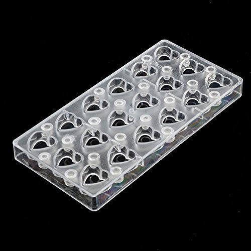 Chocolate Transfer Sheet Mold Polycarbonate Chocolate Mold DIY Handmade Chocolate Magnetic Chocolate Mold Candy Mould Heart Shaped (19325) - size: Heart